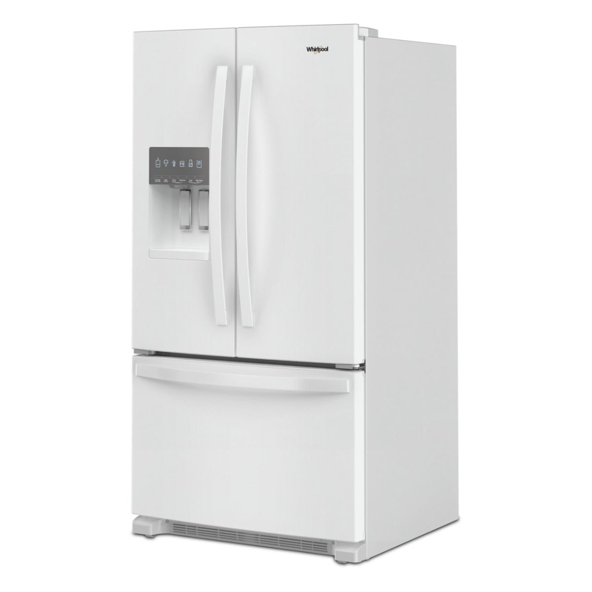 Whirlpool 25 cu. ft. Wide French Door Bottom Mount Refrigerator with External Ice/Water Dispenser