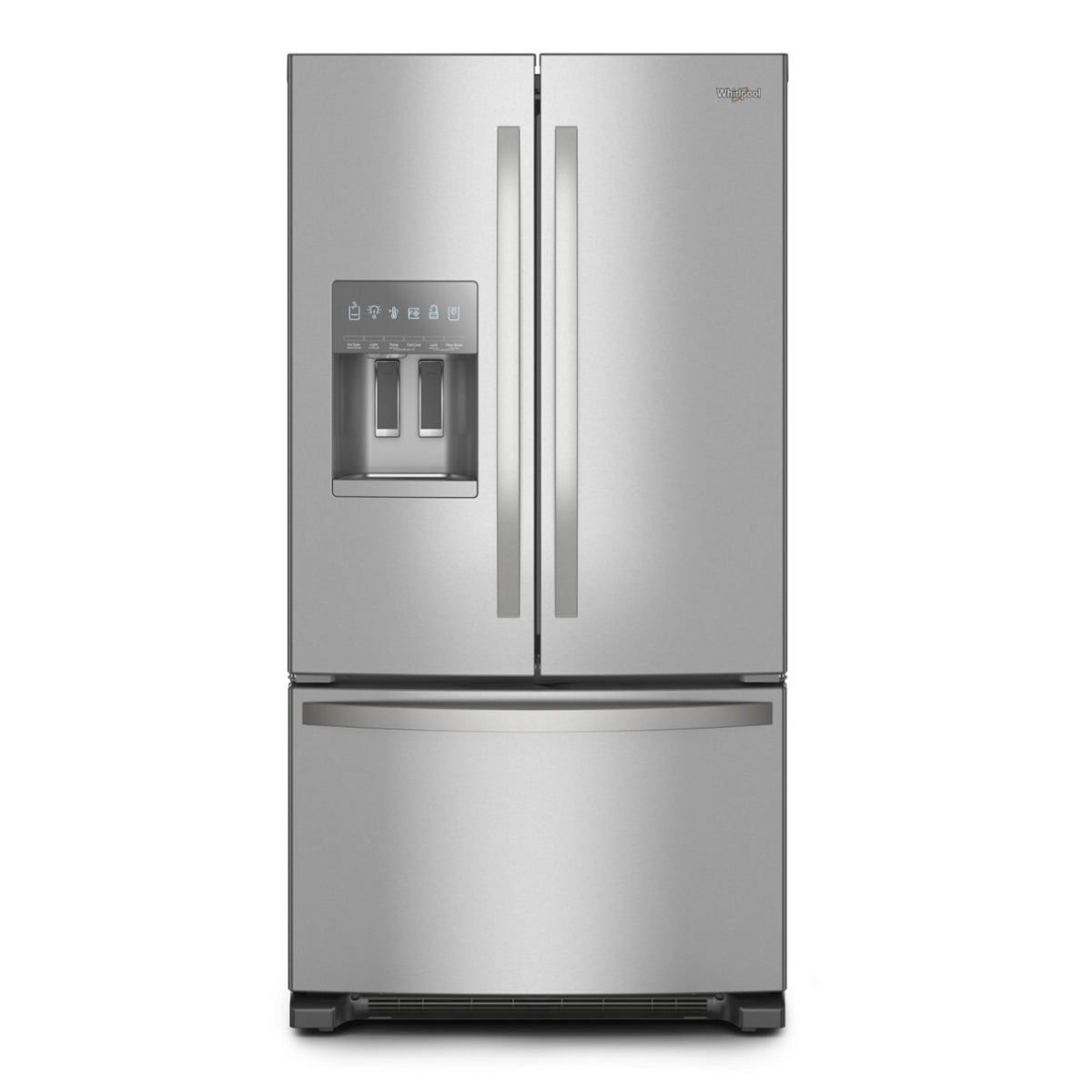 Whirlpool WRFF3436RZ 25 cu. ft. French Door Bottom Mount Refrigerator with Auto Icemaker - Silver