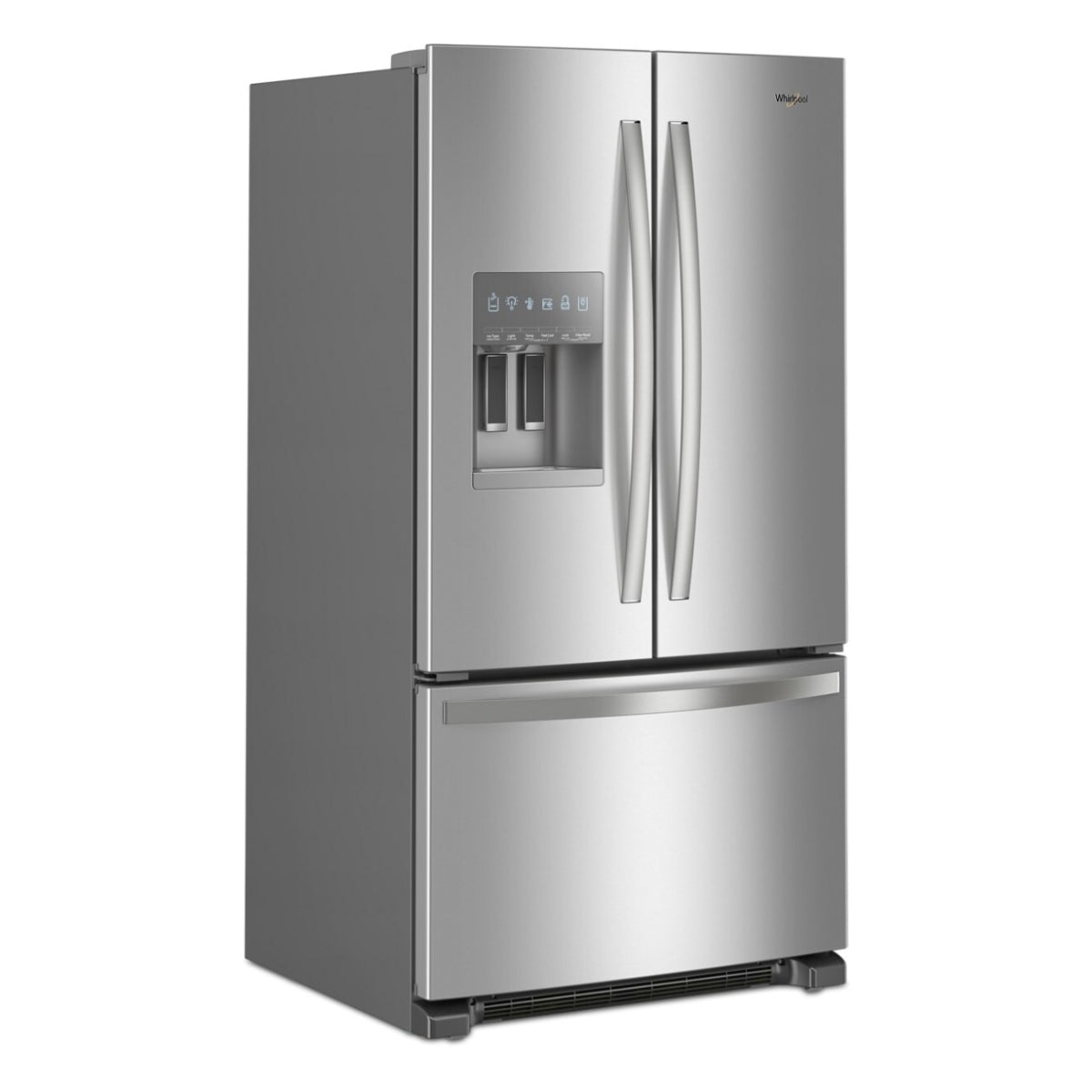 Whirlpool WRFF3436RZ 25 cu. ft. French Door Bottom Mount Refrigerator with Auto Icemaker - Silver