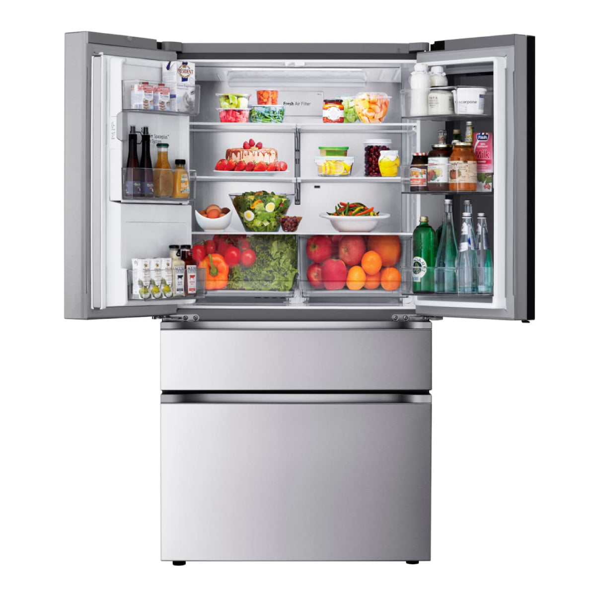 LG LF29S8365S 29 cu. ft. Smart InstaView Standard-Depth MAX French Door Refrigerator - Silver