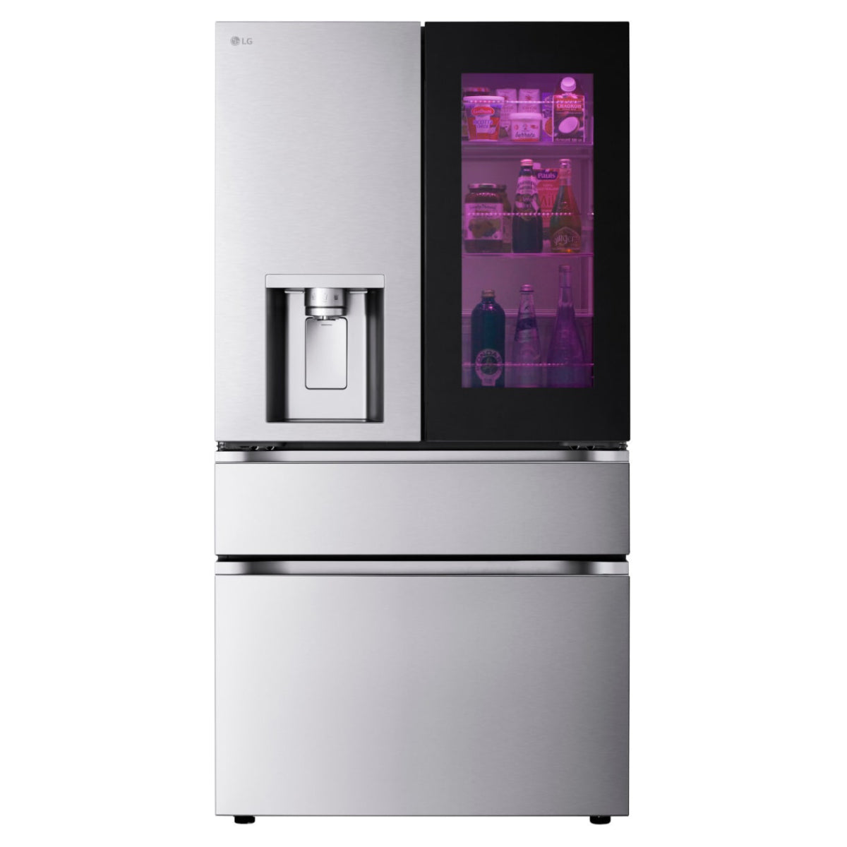 LG LF29S8365S 29 cu. ft. Smart InstaView Standard-Depth MAX French Door Refrigerator - Silver