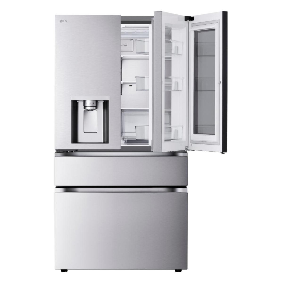 LG LF29S8365S 29 cu. ft. Smart InstaView Standard-Depth MAX French Door Refrigerator - Silver