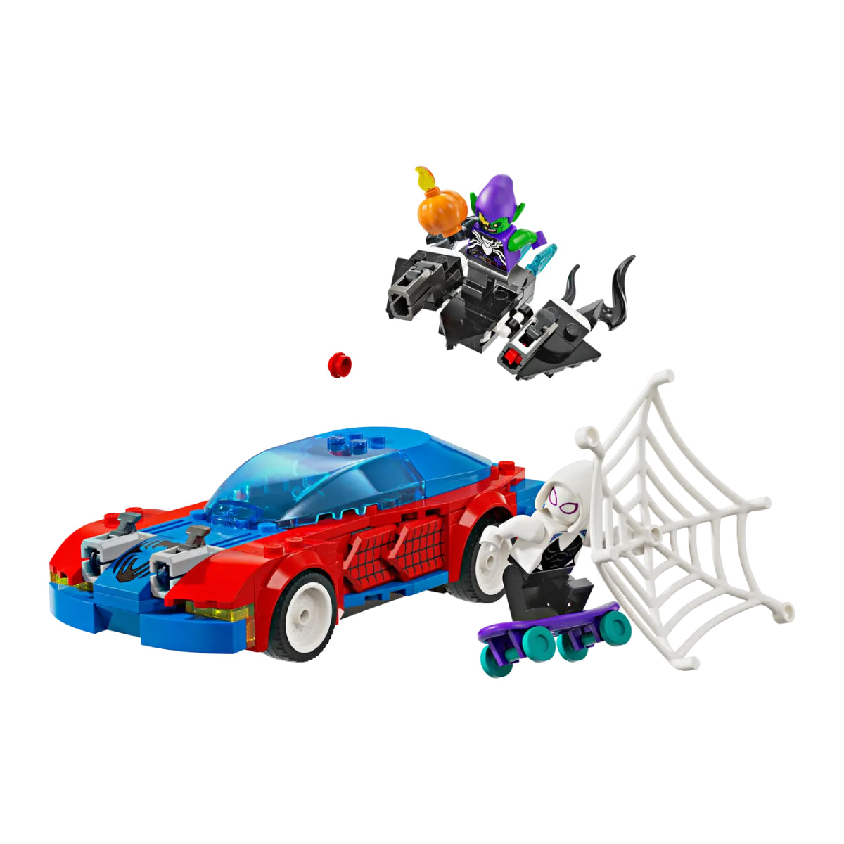 LEGO Marvel Spider-Man Race Car & Venom Green Goblin Building Toy Set (227-Pieces)