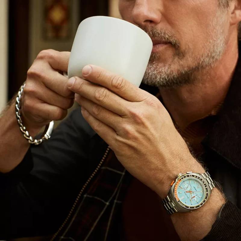 Bulova Chronograph Racer Men's 42mm Silver Bracelet Watch - Blue Dial