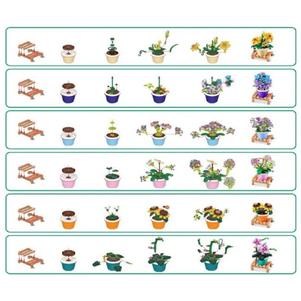 Max Garden Pot Plant Building Toy - Assortment