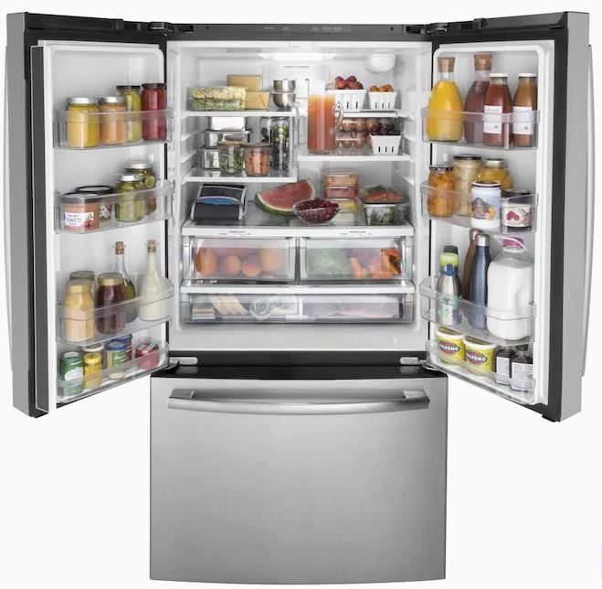 GE GNE27JYMFS 27 Cu. Ft. Stainless Steel Refrigerator - Curacao