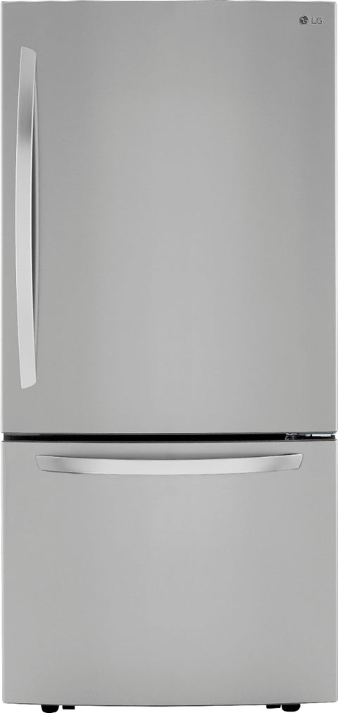LG LRDCS2603S 26 Cu. Ft. Bottom-Freezer Refrigerator with Ice Maker - Stainless Steel - Curacao