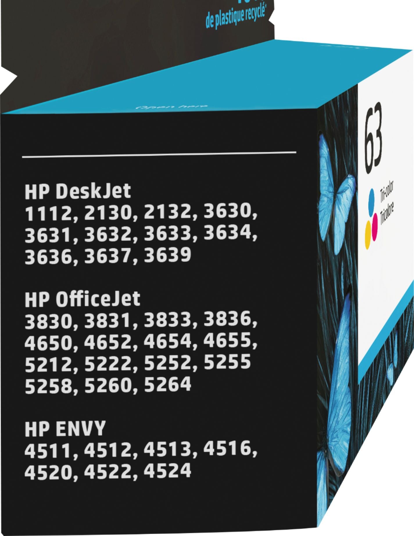HP 63 Tri-Color Ink Cartridge