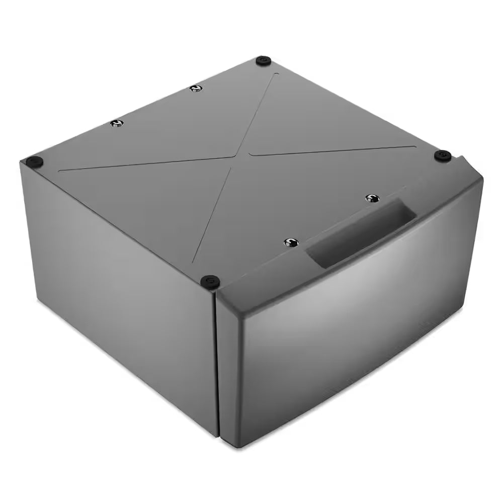 Whirlpool 15.5" Pedestal for Front Load Washer and Dryer with Storage - Silver