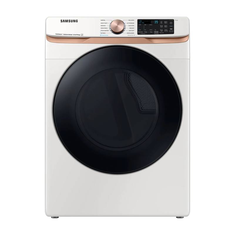 Bundle: Samsung 5.0 cu. ft. Smart Front Load Washer + 7.5 cu. ft. Stackable Smart Electric Dryer