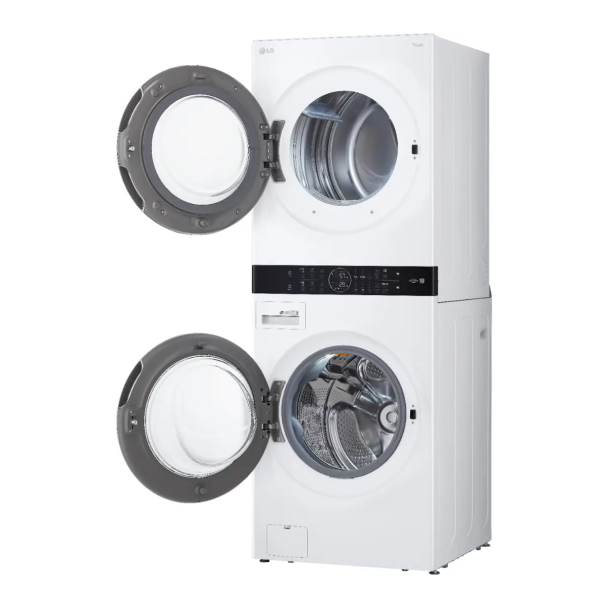 LG WKGX201HWA Single Unit Front Load 4.5 cu. ft. Washer and 7.4 cu. ft. Gas Dryer - White