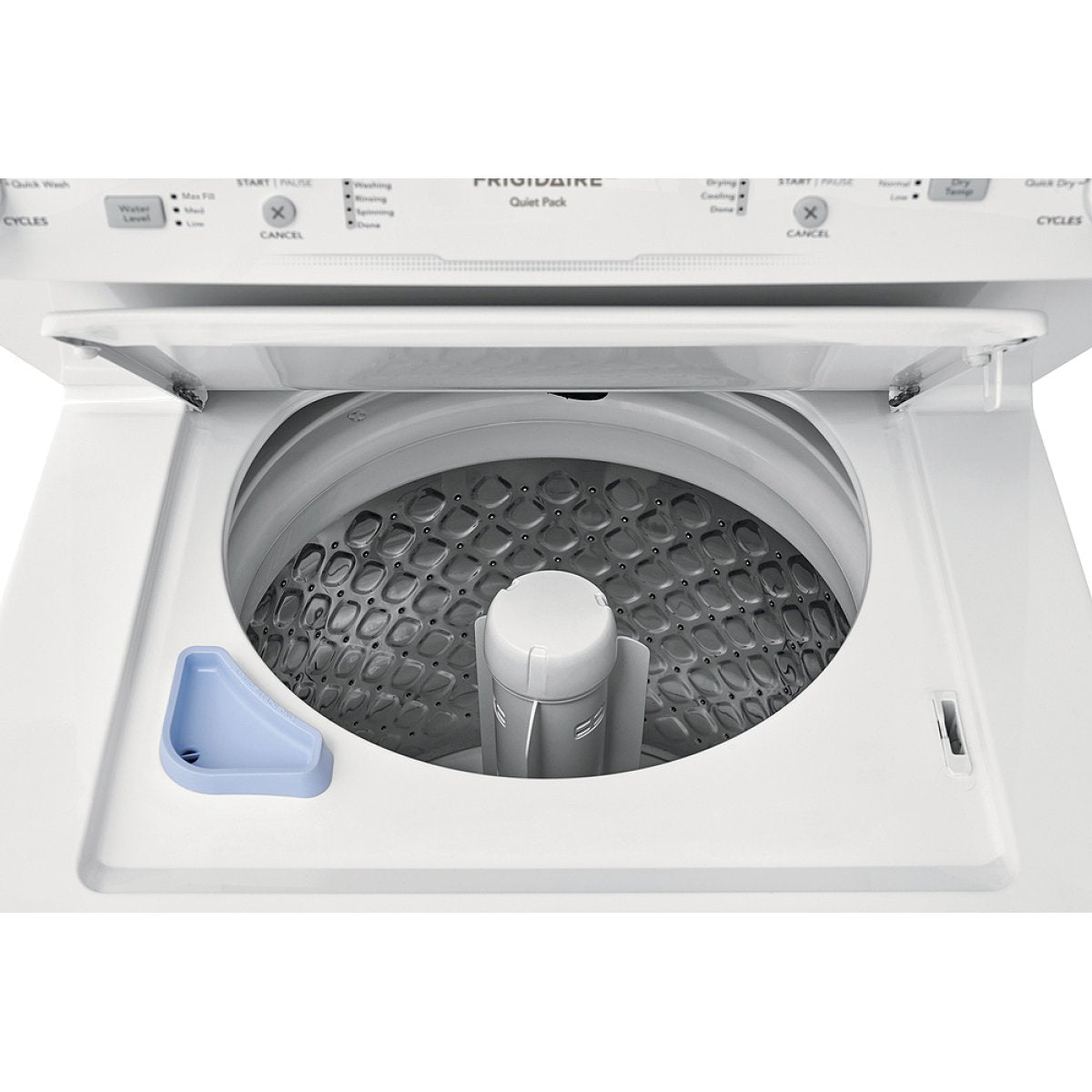 Frigidaire 3.9 & 5.5cf White Electric Laundry Center - Curacao