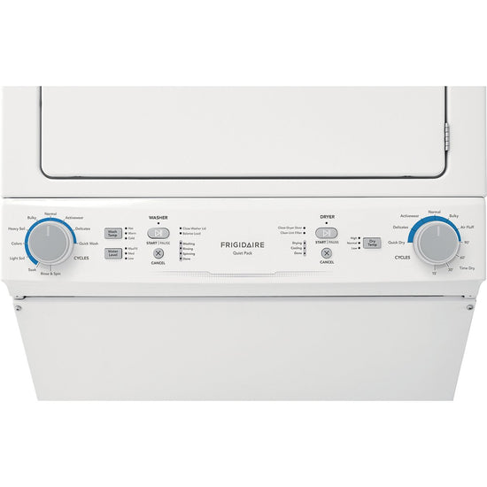 Frigidaire 3.9 & 5.5cf White Electric Laundry Center - Curacao