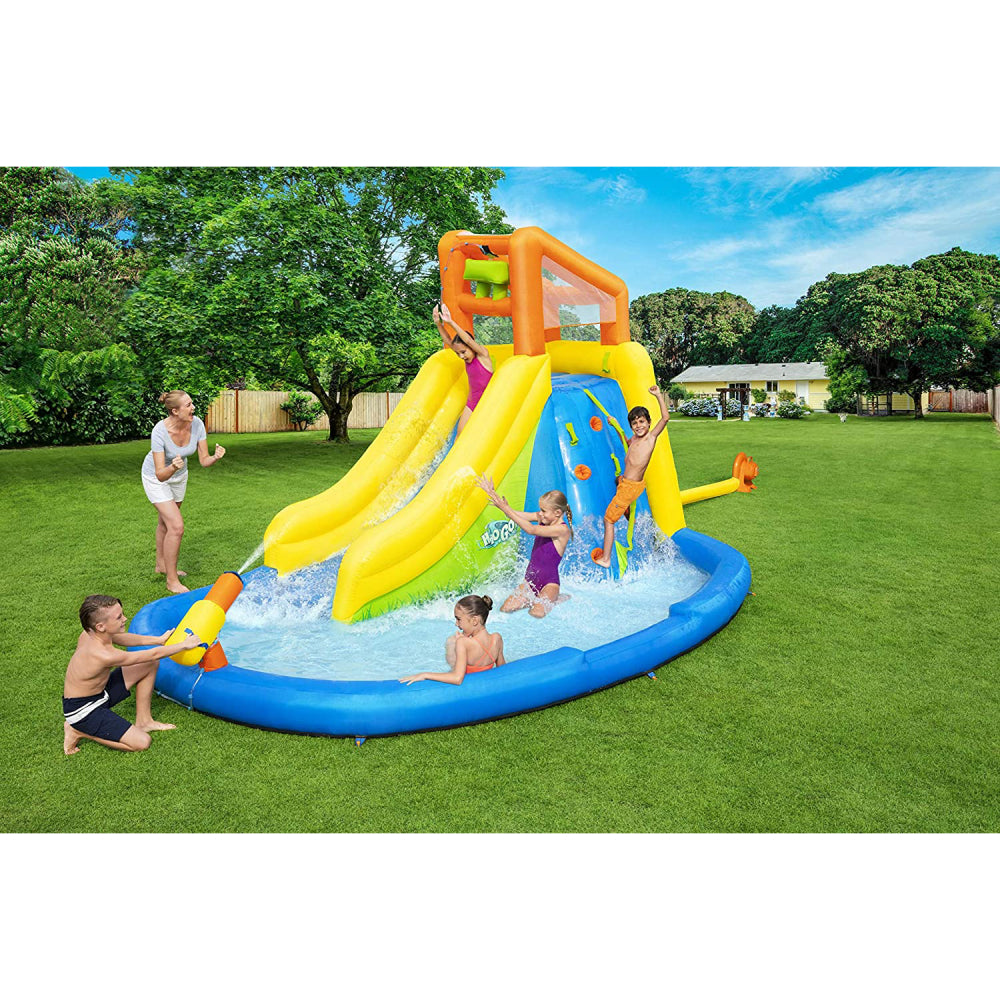 Bestway H2OGO! Mount Splashmore Inflatable Water Splash Park Slide - Curacao