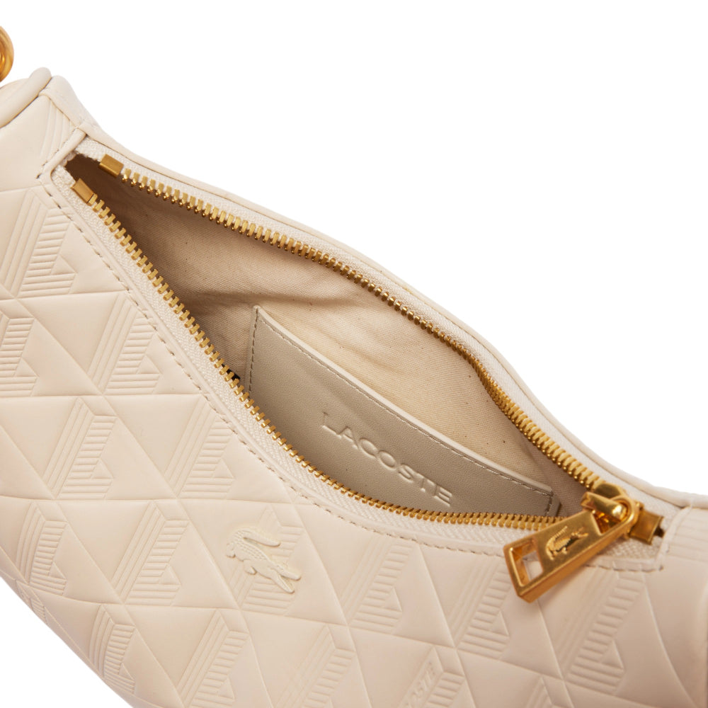 Lacoste Maheki Half Moon Bag - Bone White