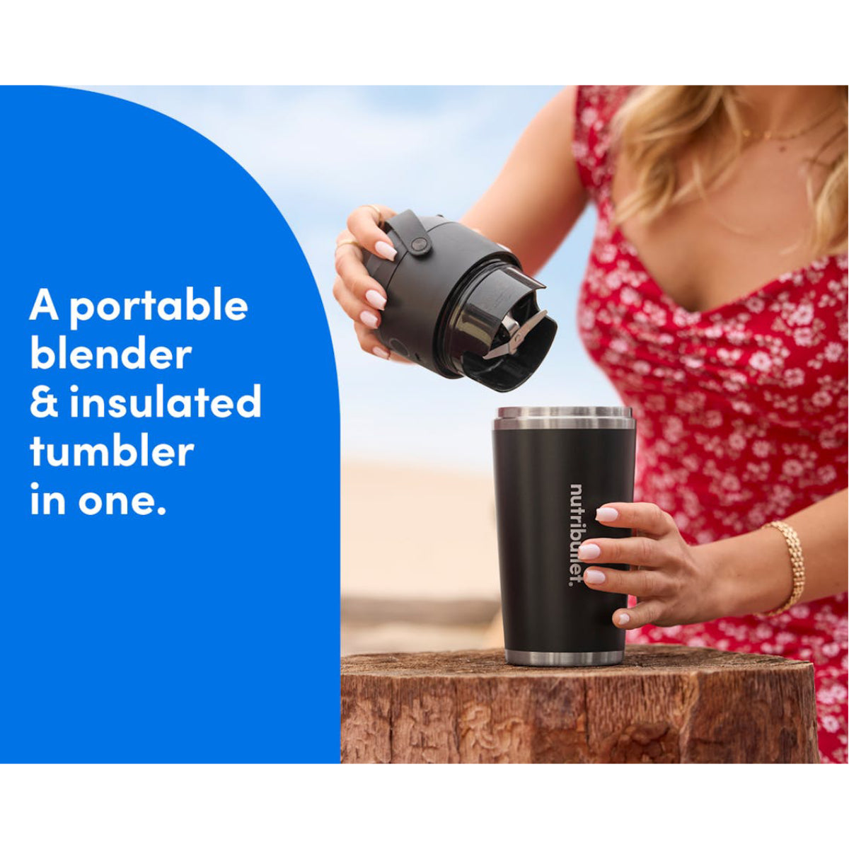 Nutribullet NBPB50350AK Flip Insulated Portable Blender - Black