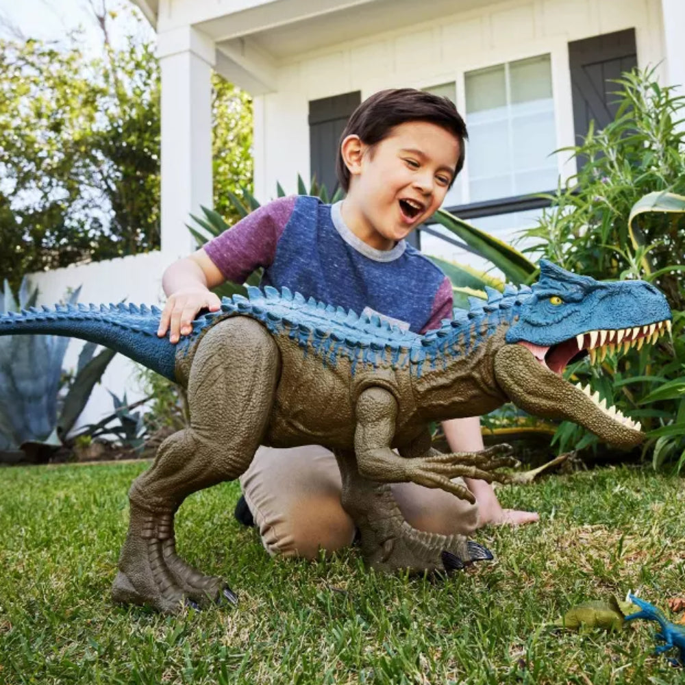 Jurassic World Super Colossal Allosaurus Dinosaur Action Figure - Brown/Blue
