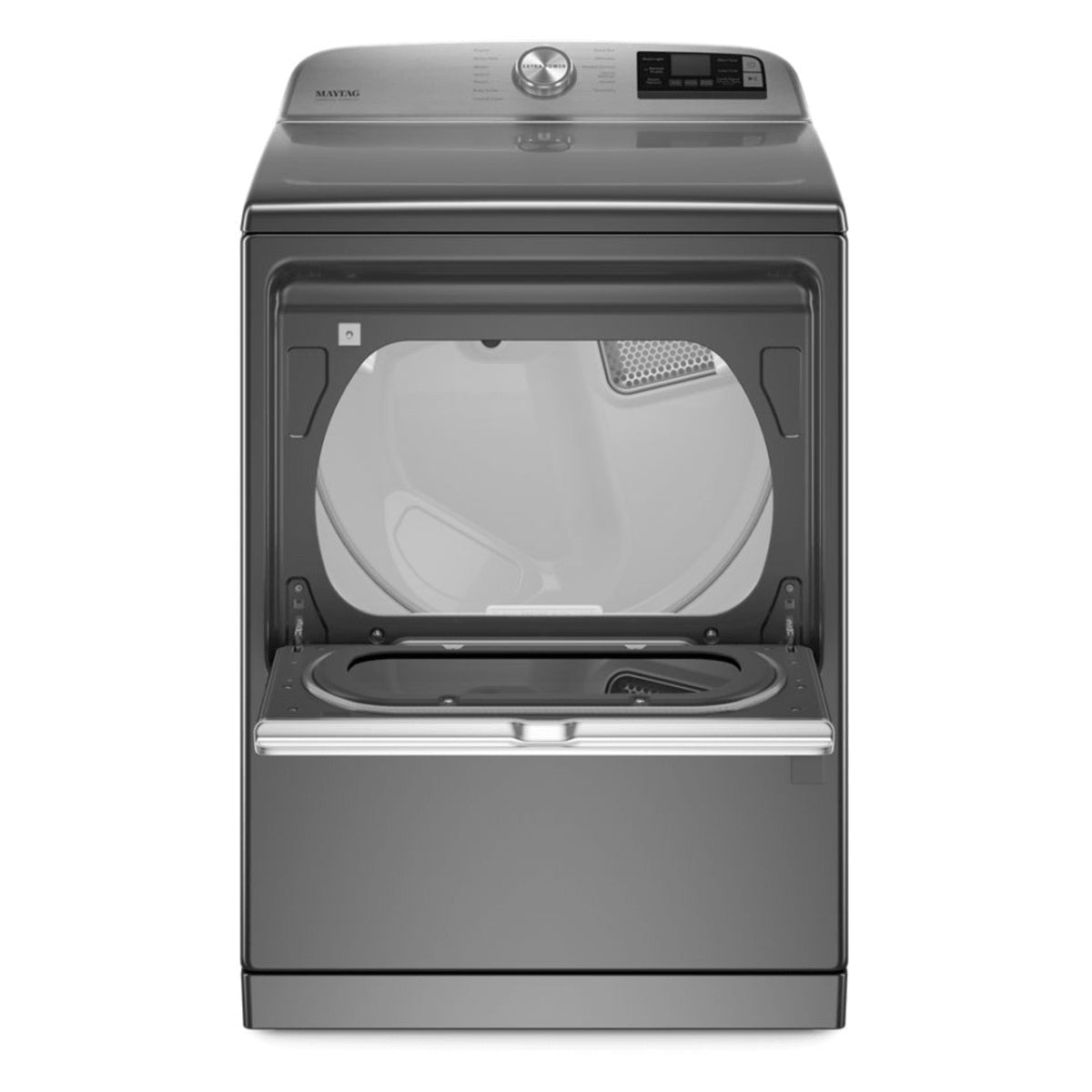 Maytag 7.4 cu. ft. Smart Front Load Electric Dryer with Extra Power - Gray