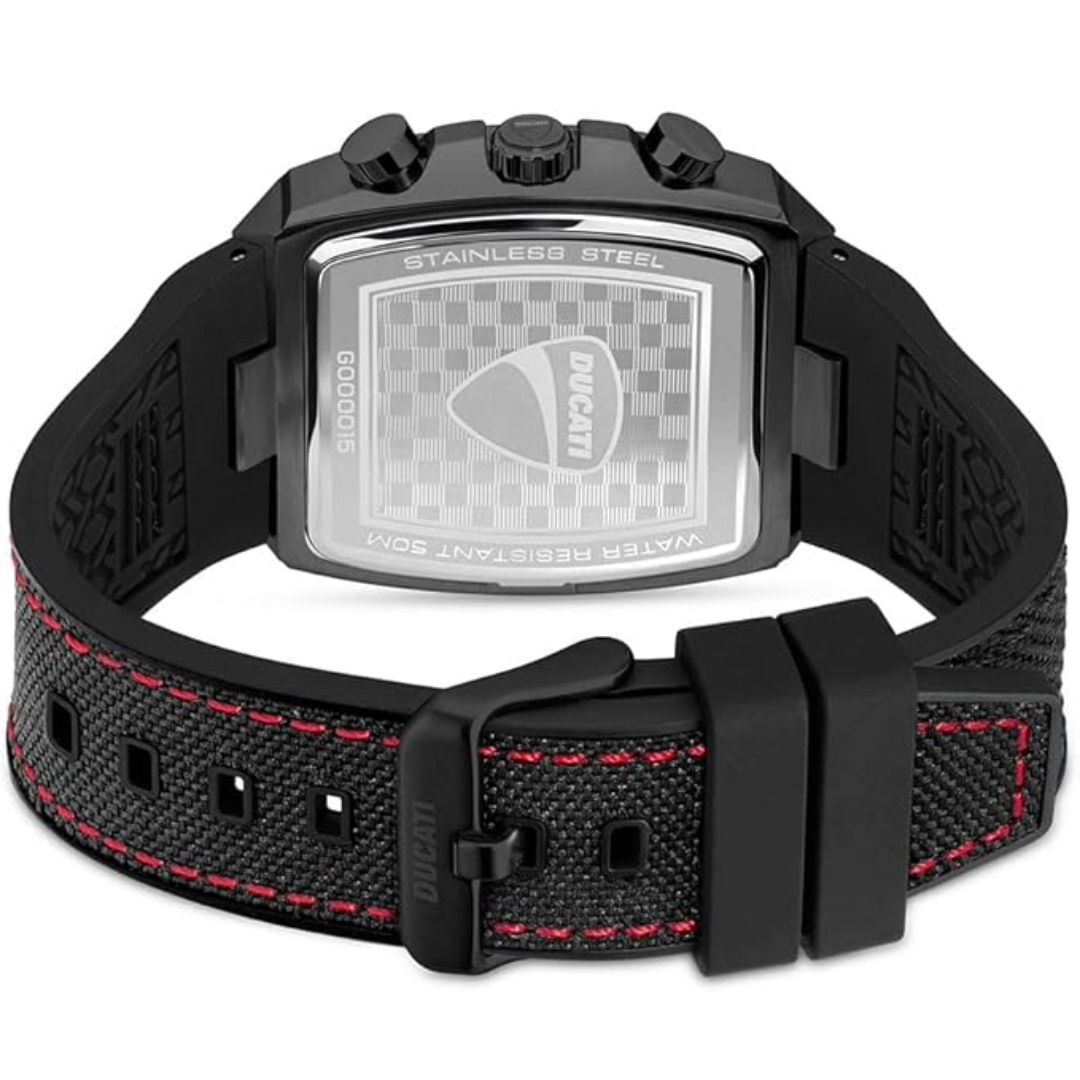 DUCATI Chronograph Watch 42mm Watch - Black/Red
