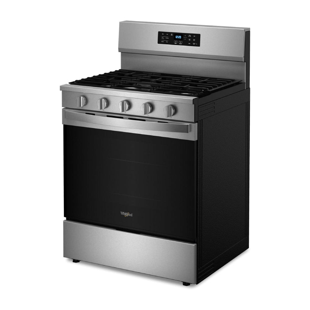 Whirlpool WFGS5030RZ 30" Gas Range with Air Cooking Technology - Silver/Black