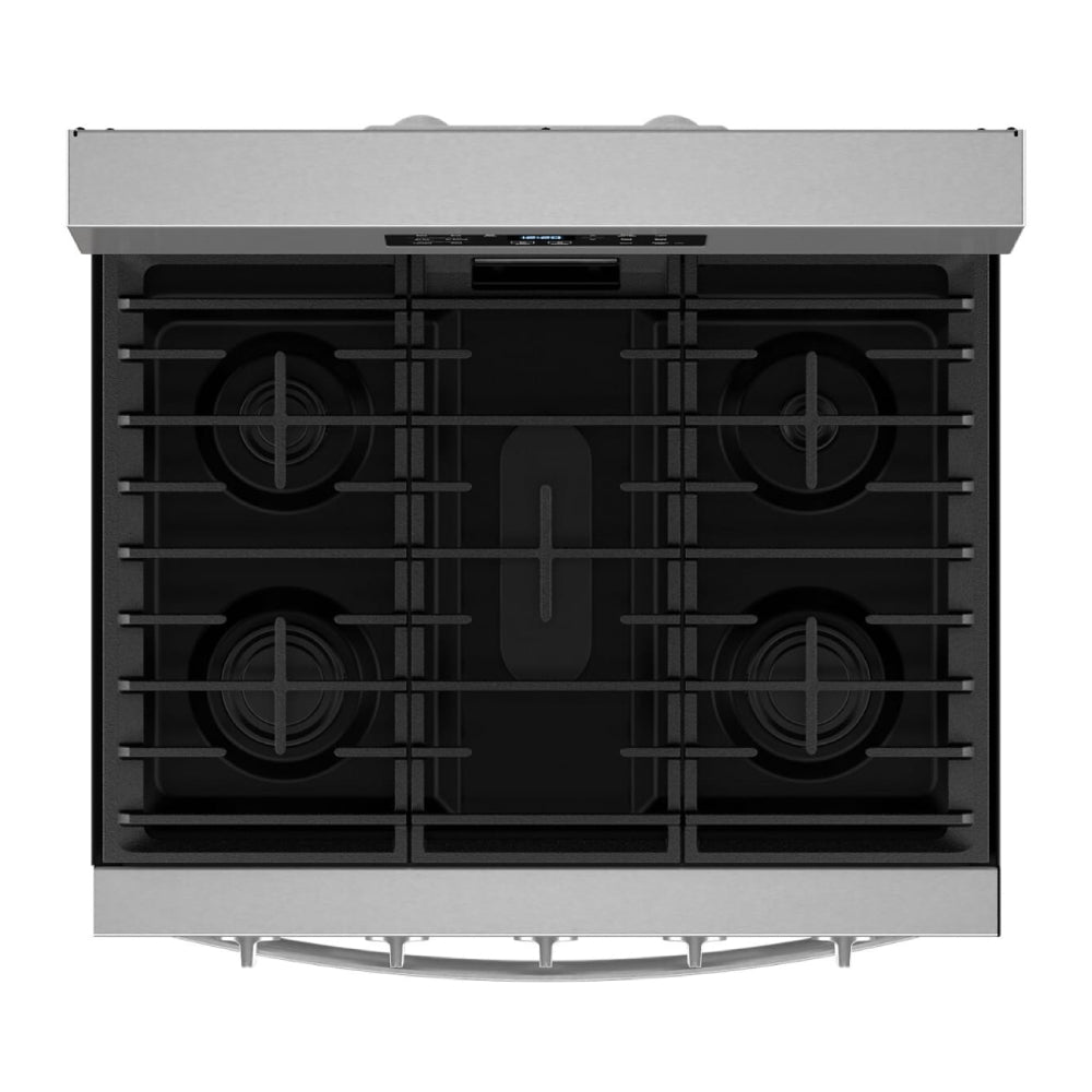 Whirlpool WFGS5030RZ 30" Gas Range with Air Cooking Technology - Silver/Black