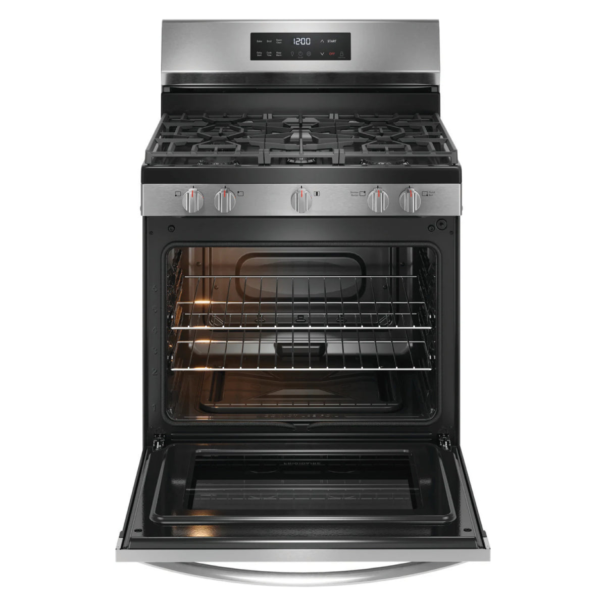 Frigidaire FCRG3062AS 5.1 cu. ft. Gas Range with Steam Clean - Silver