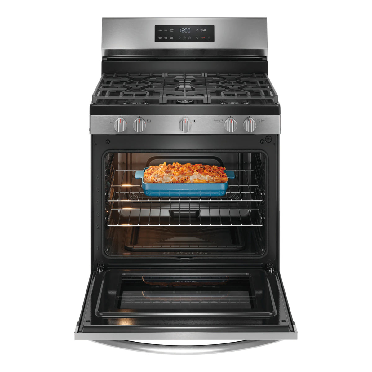 Frigidaire FCRG3062AS 5.1 cu. ft. Gas Range with Steam Clean - Silver