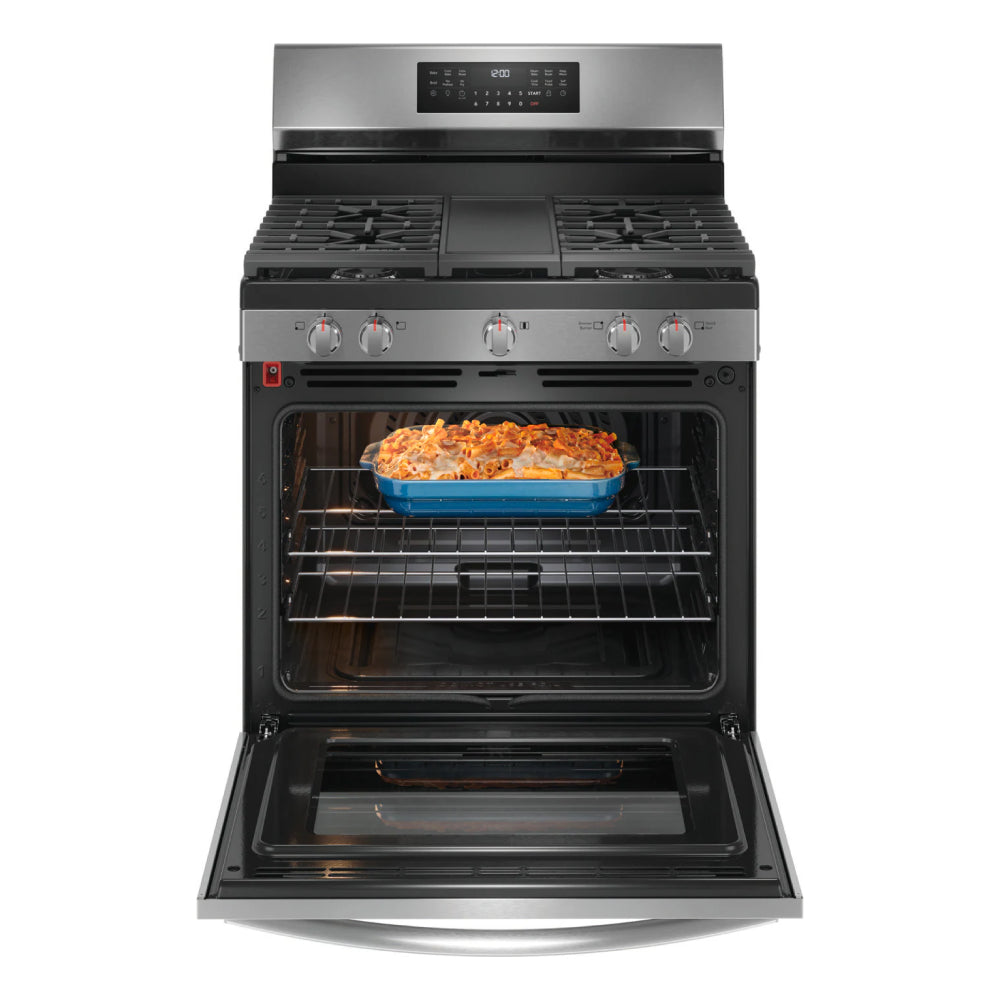 Frigidaire Gallery GCRG3060BF 5.1 cu. ft. Freestanding Gas Range with Self Cleaning - Silver