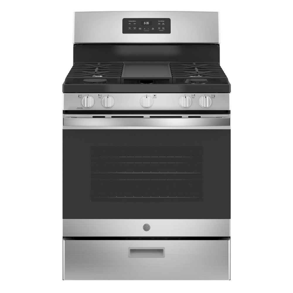 GE Appliances 5.0 cu. ft. Freestanding Natural Gas Range with 5 Burners