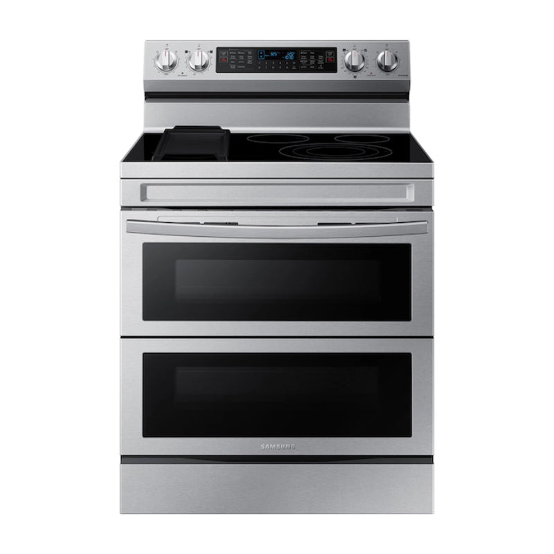 Samsung NE63A6751SS 6.3 cu. ft. Smart Freestanding Electric Range with Flex Duo - Silver