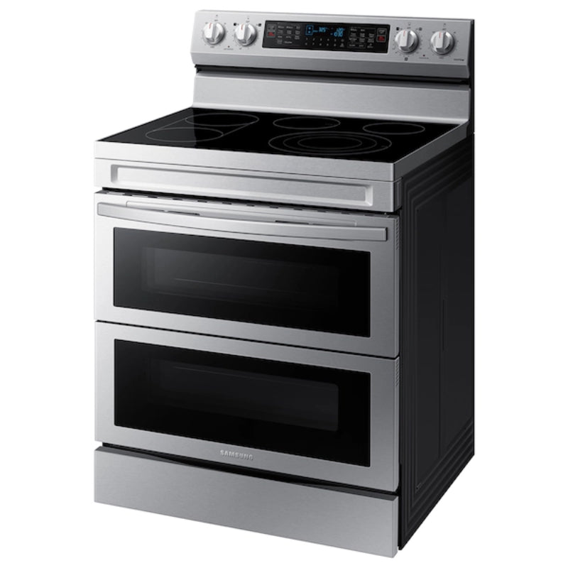 Samsung NE63A6751SS 6.3 cu. ft. Smart Freestanding Electric Range with Flex Duo - Silver