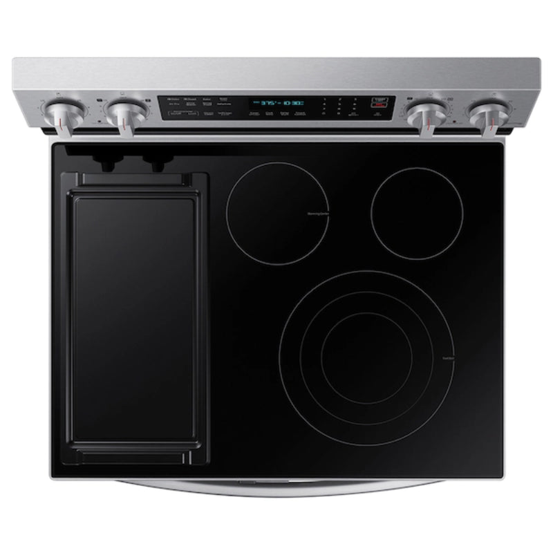 Samsung NE63A6751SS 6.3 cu. ft. Smart Freestanding Electric Range with Flex Duo - Silver