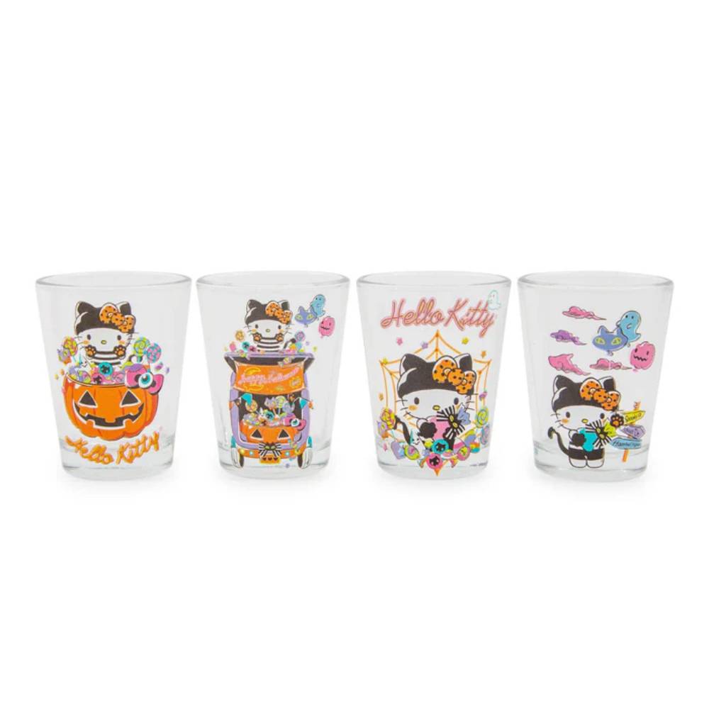 Sanrio Hello Kitty Halloween 2 oz Mini Shot Glasses (Set of 4)