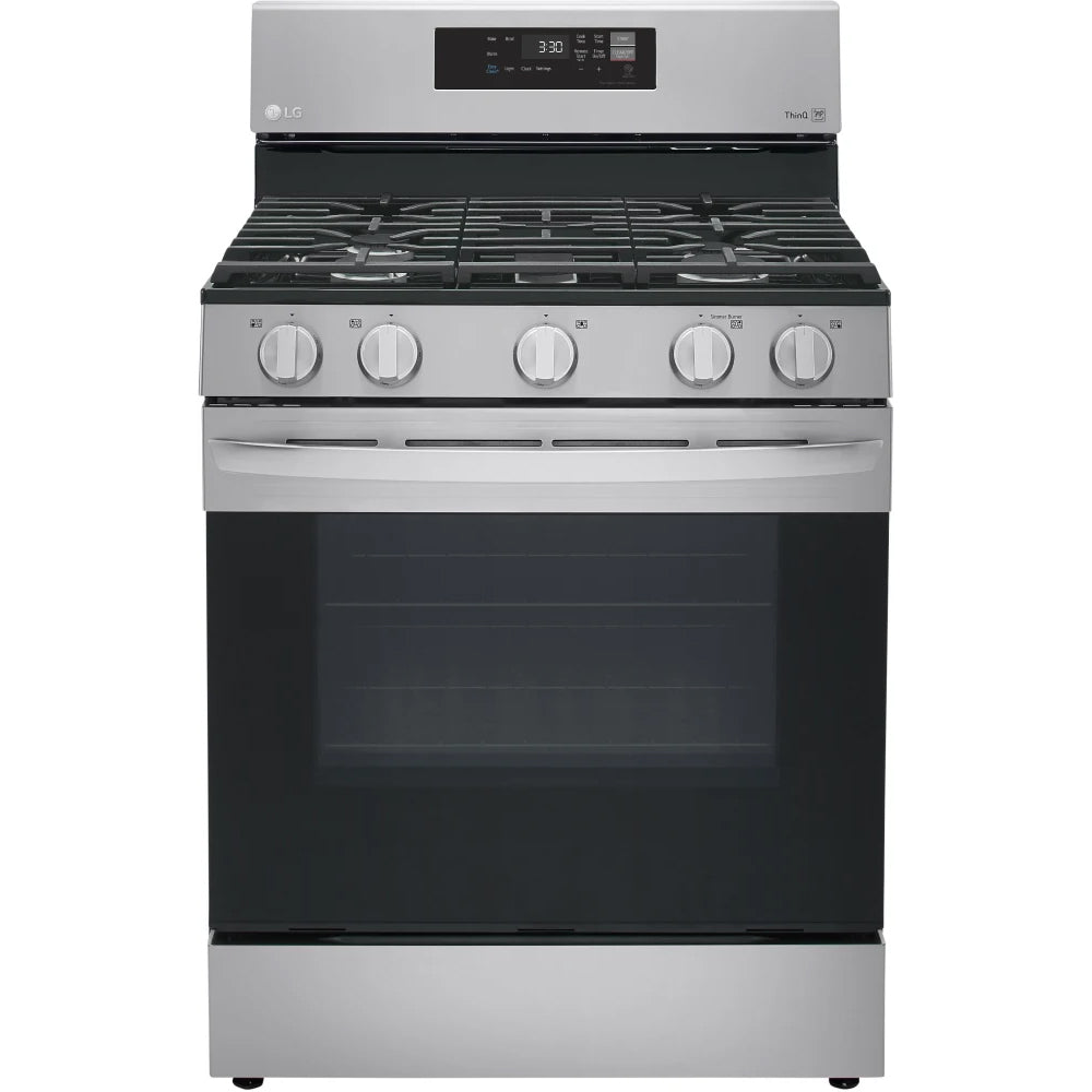 LG LRGL5821S 5.8 cu. ft. Smart Single Oven Gas Range with Easy Clean, WiFi Enabled - Stainless Steel - Curacao