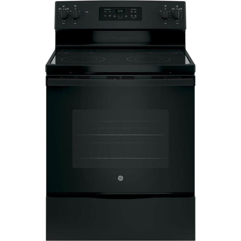 GE JB645DKBB 5.3 cu. ft. Self-Cleaning Freestanding Electric Range - Black - Curacao