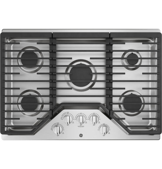 GE 30" Stainless Steel Built-In Gas Cooktop with 5 Burners - Curacao