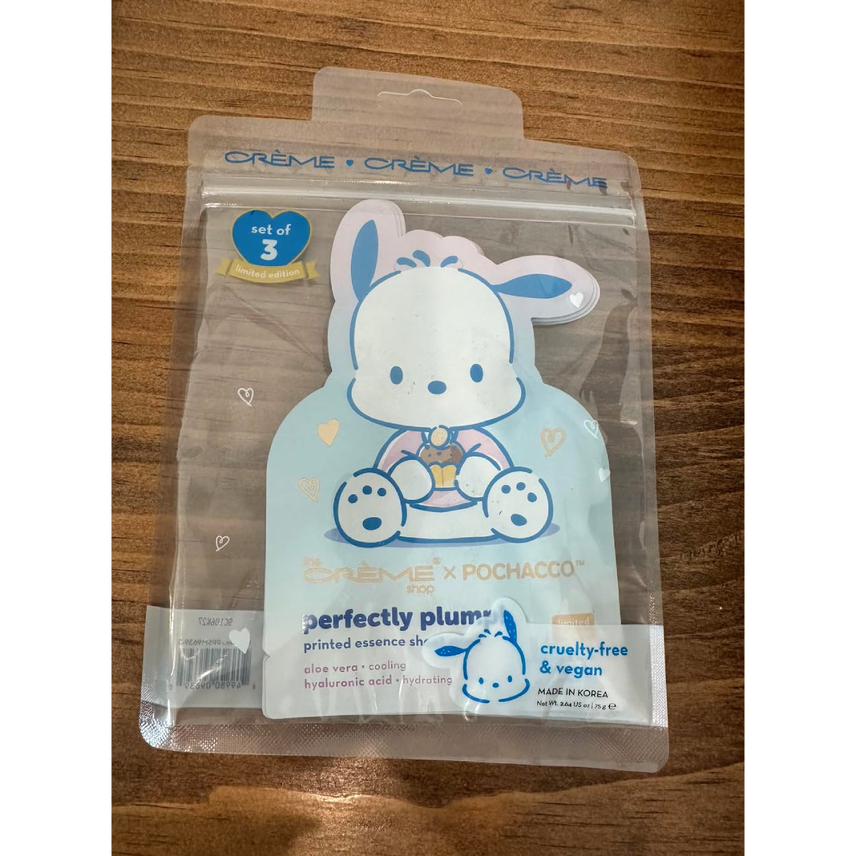 The Creme Shop x Pochacco Perfectly Plump Printed Essence Sheet Mask