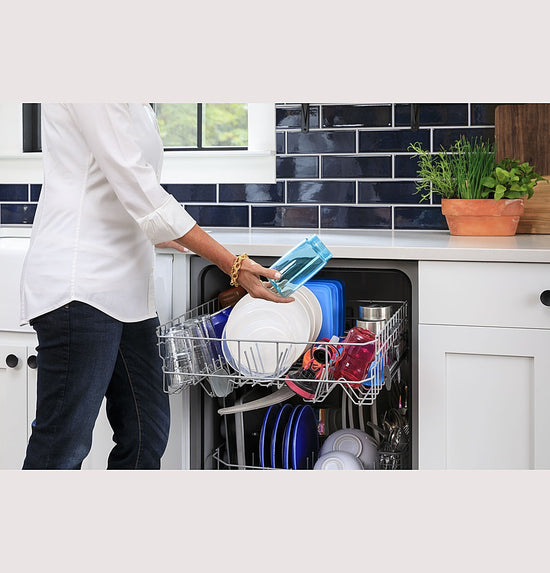 GE GDF535PSRSS 24" Built-In Front Control Tall Tub Dishwasher with Front Controls - Stainless Steel - Curacao