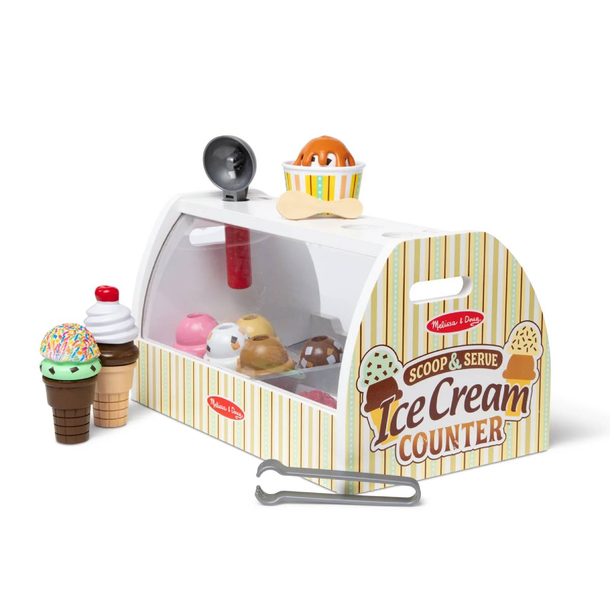 Melissa & Doug Scoop & Serve Ice Cream Counter (28- Pieces)