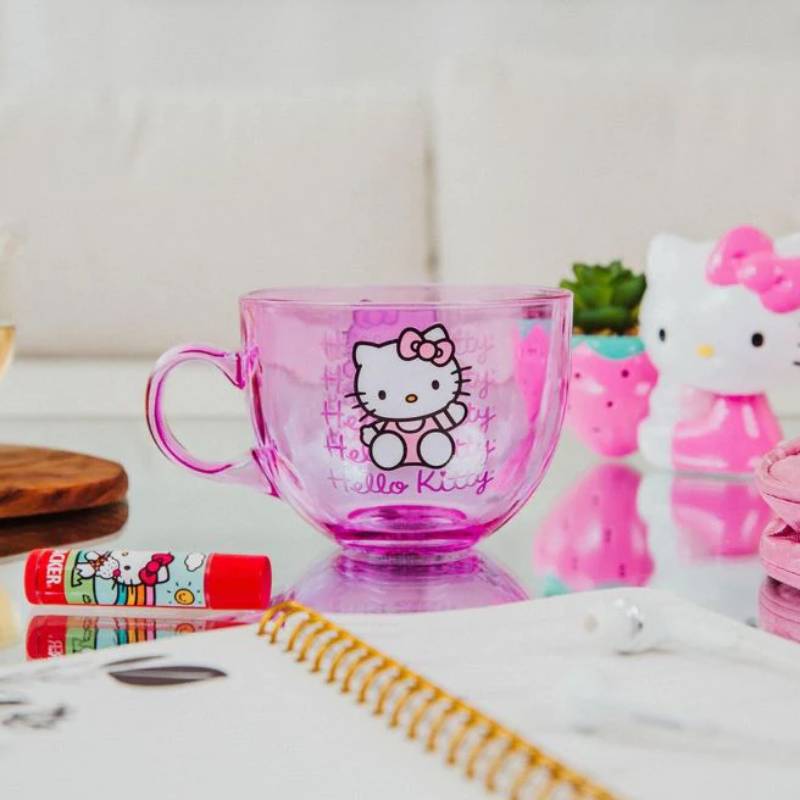 Sanrio Hello Kitty 16 oz Signature Glass Mug - Pink