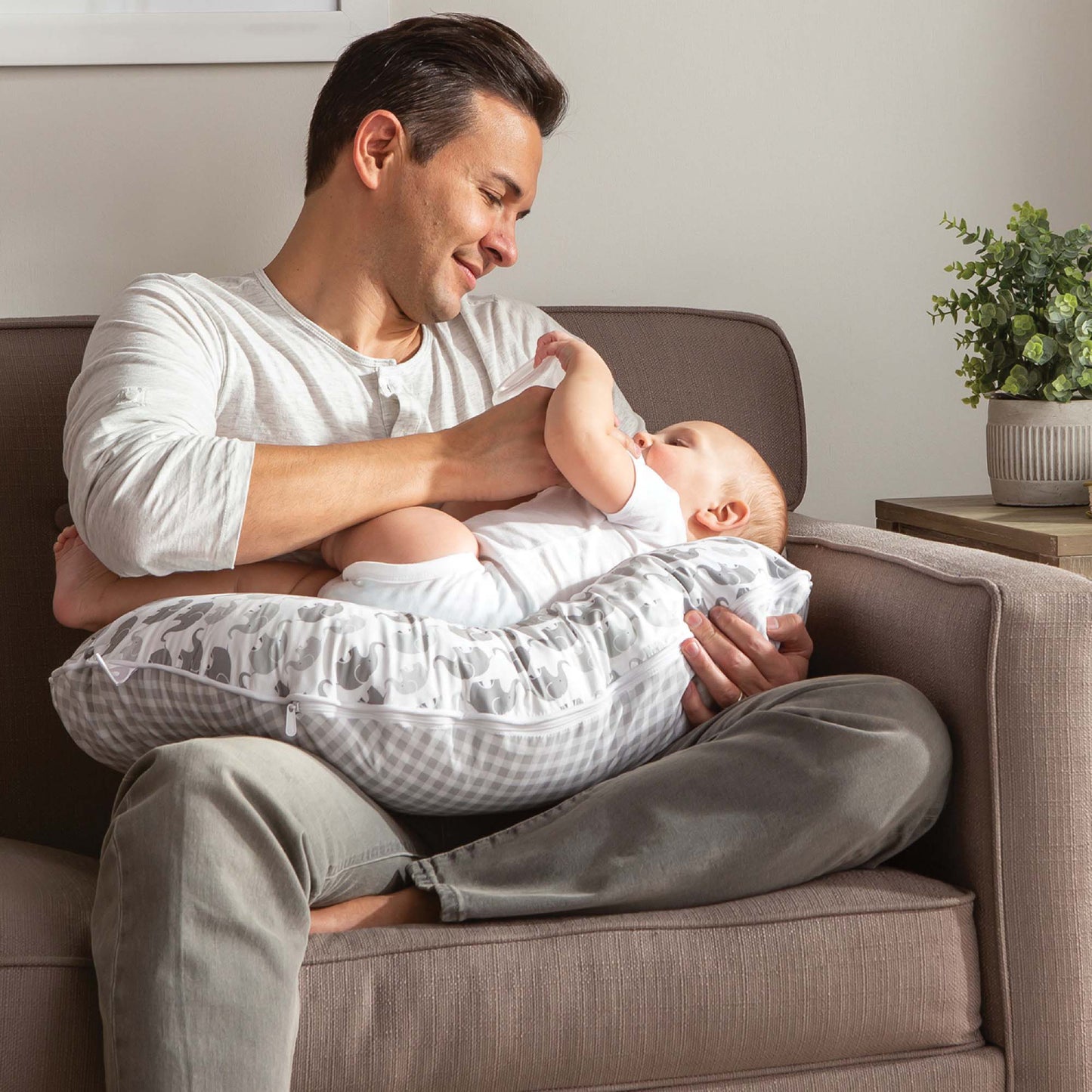 Boppy Premium Nursing Pillow Cover - Gray Elephant