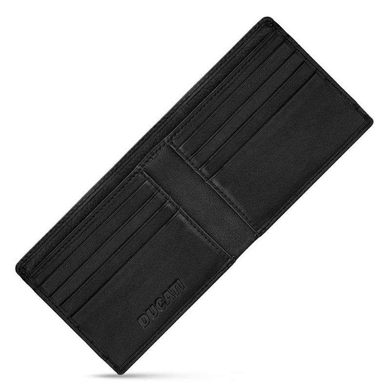Ducati Lucca Medium Leather Wallet - Black