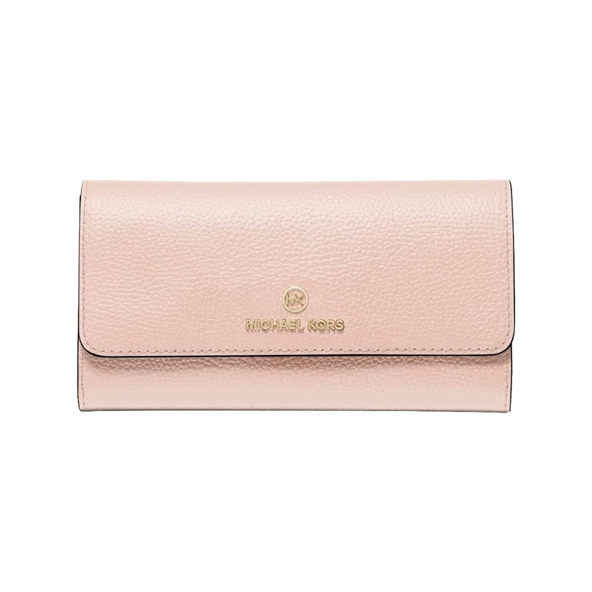 Michael Kors Pebbled Tri-Fold Wallet - Soft Pink