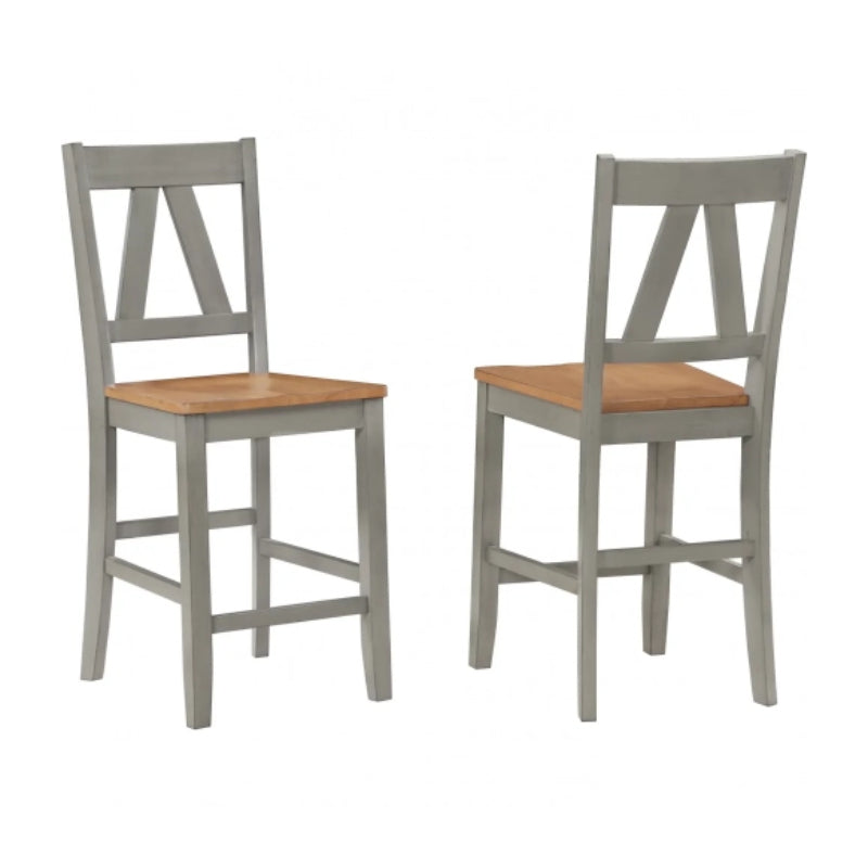 Alameda Dining Table with 4 Chairs and 1 Bench by Vilo Home - Natural/Gray