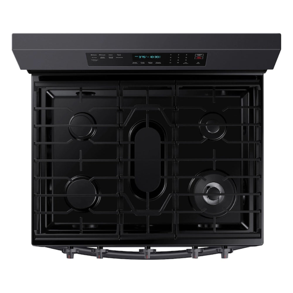 Samsung NX60A6711SG 6.0 cu. ft. Freestanding Smart Gas Range with 5 Sealed Burners - Black