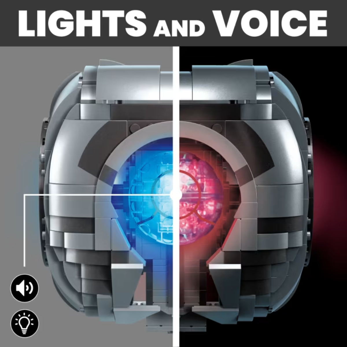 Mega Halo 343 Guilty Spark Building Toy Set (609-Pieces) - Gray