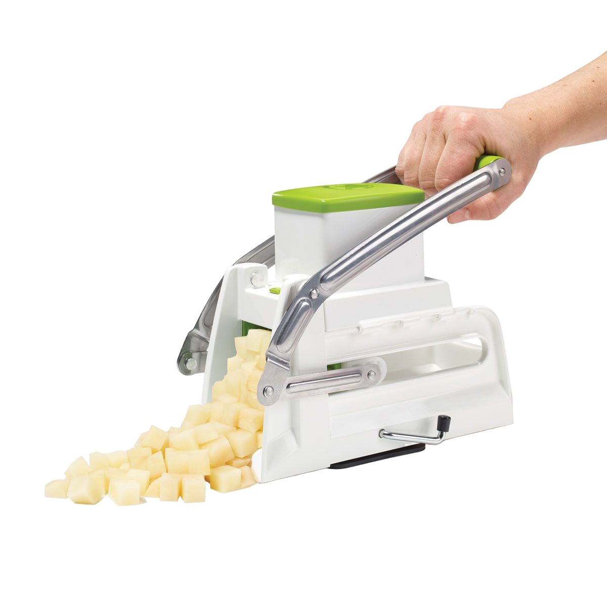 Starfrit Pro Fry Cutter and Cuber - Green/White