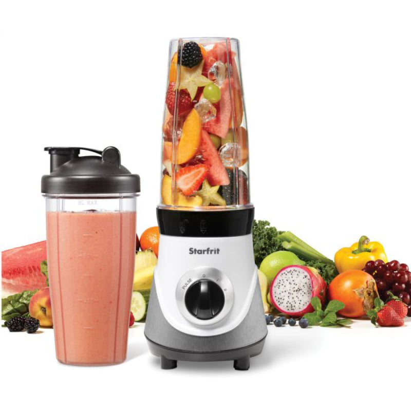 Starfrit 243000040000 28 oz Electric Personal Blender - White/Gray