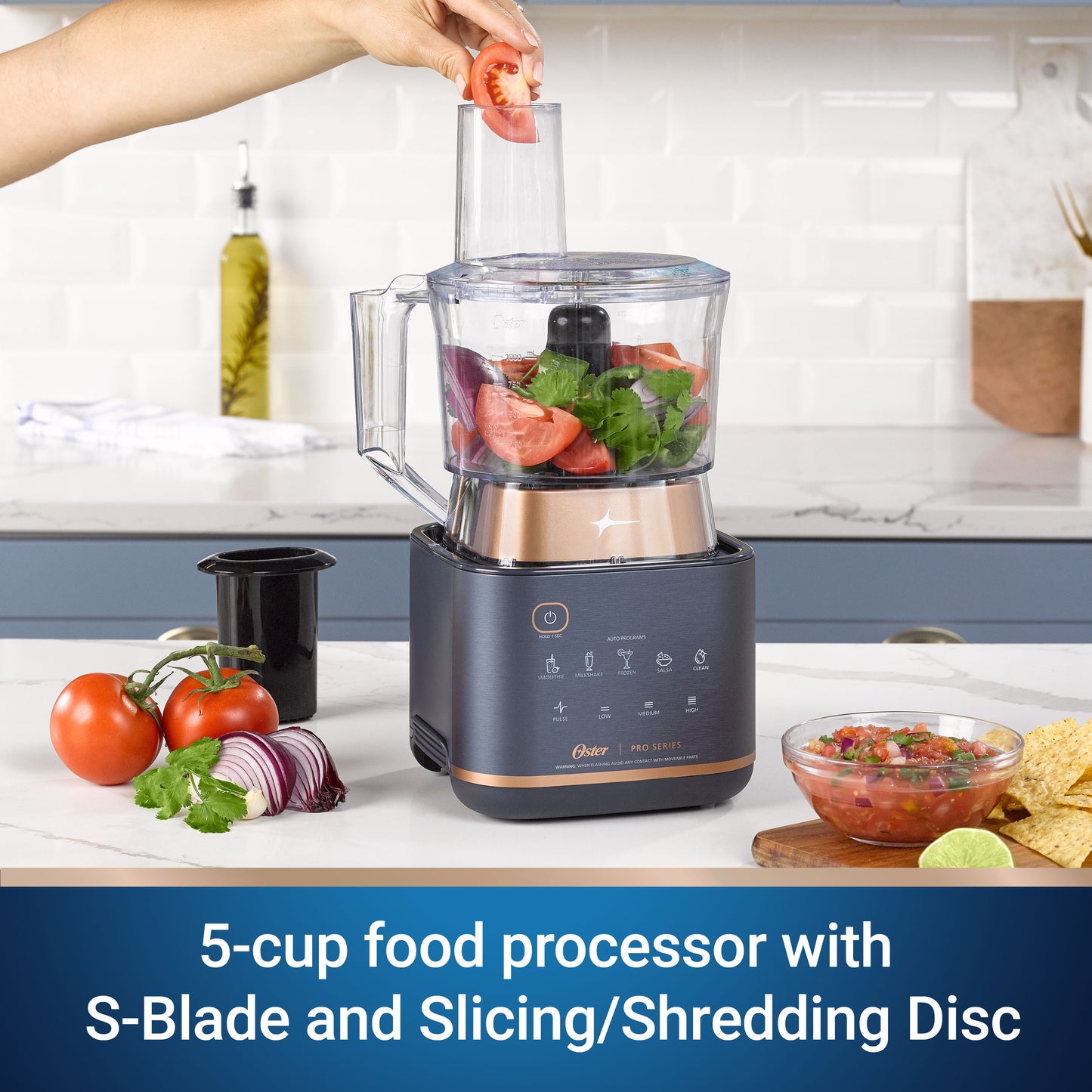 Oster XL Professional Kitchen System with Tamper Tool, Food Processor, 2 Blend-n-Go Cups, and Mini Jar