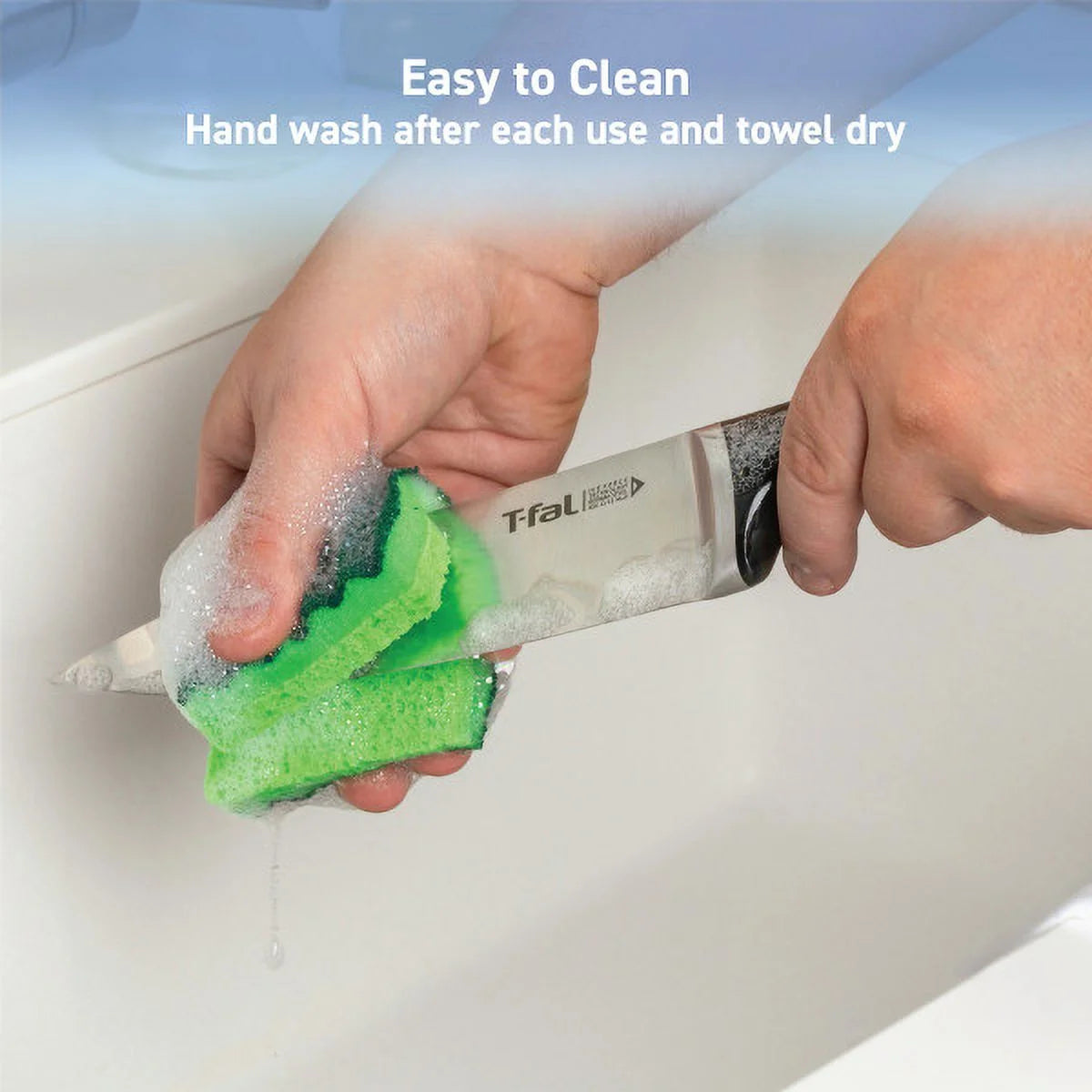 T-fal K282S364 Ice Force Knives Set (3-Piece) - Silver/Black